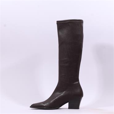 Miss Elastic Texaco Low Point Long Boot - Brown